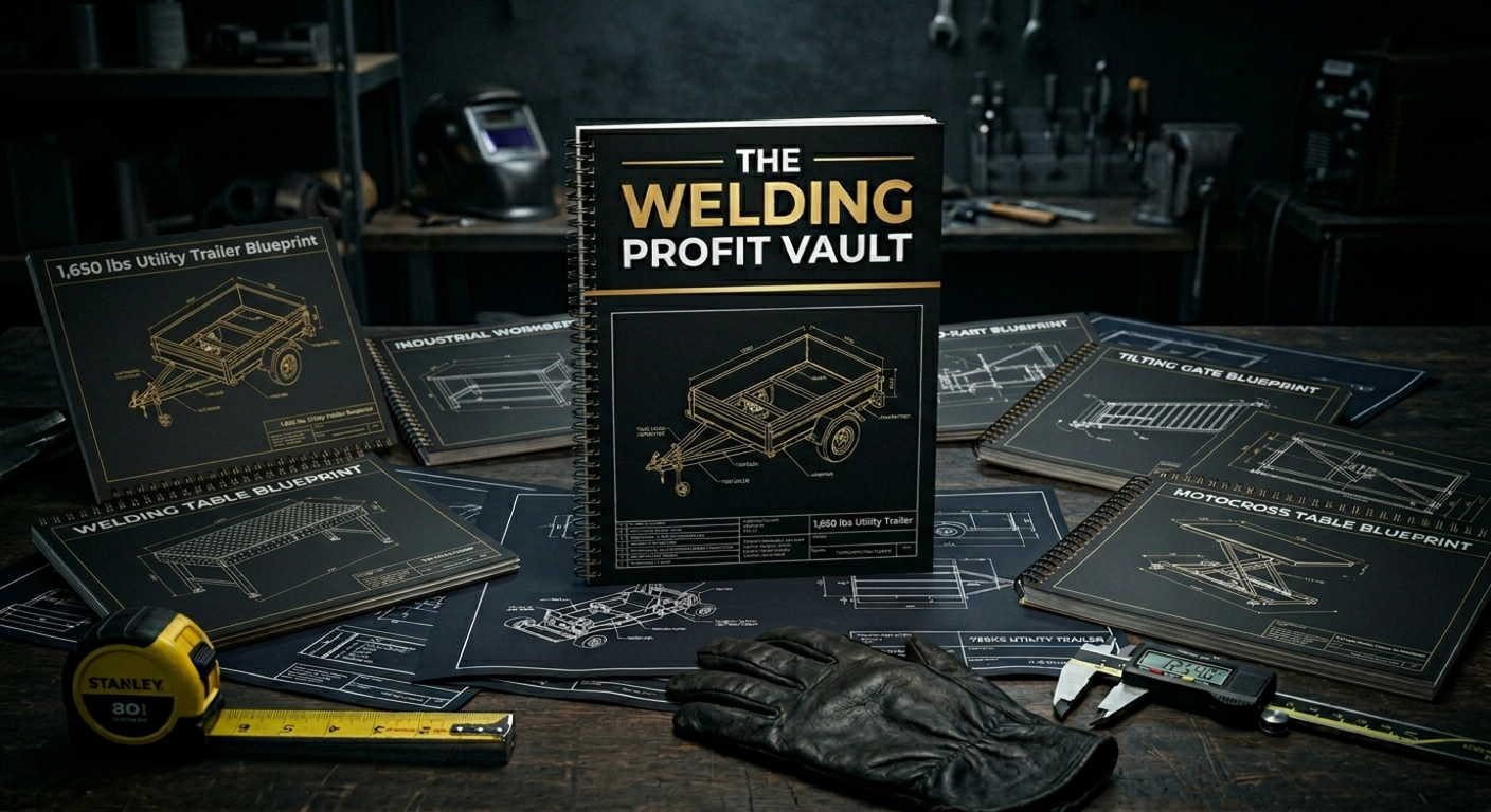 Welding Profit Vault digital bundle on laptop, tablet, and phone